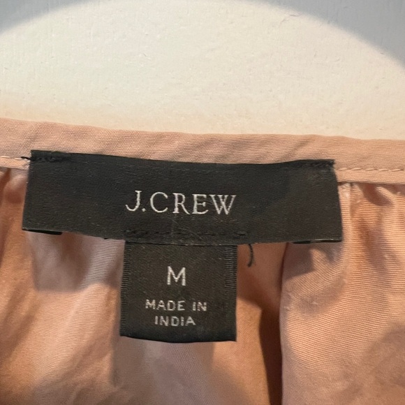 J. Crew Brown Ruched Tie Front Shirt Dress- size Medium - Picture 3 of 3